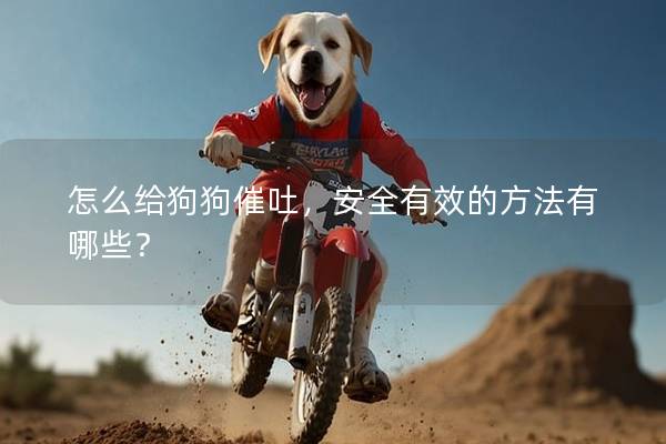 怎么給狗狗催吐，安全有效的方法有哪些？