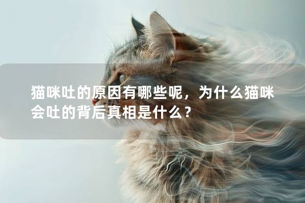 貓咪吐的原因有哪些呢，為什么貓咪會吐的背后真相是什么？