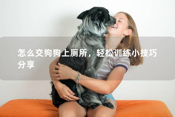 怎么交狗狗上廁所，輕松訓練小技巧分享