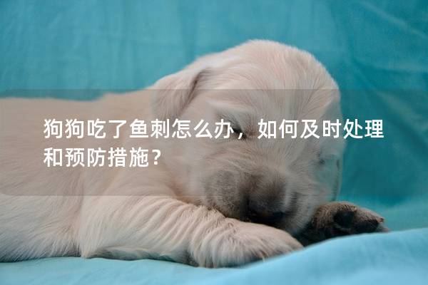 狗狗吃了魚刺怎么辦，如何及時處理和預防措施？