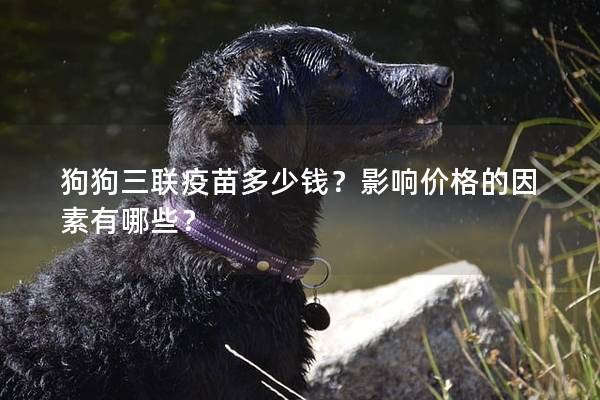 狗狗三聯疫苗多少錢？影響價格的因素有哪些？