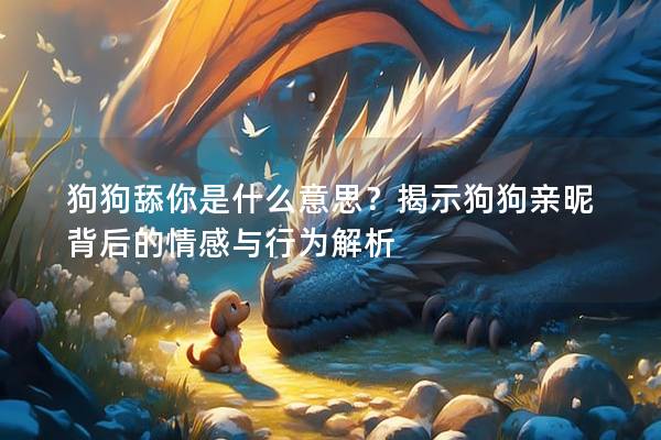 狗狗舔你是什么意思？揭示狗狗親昵背后的情感與行為解析