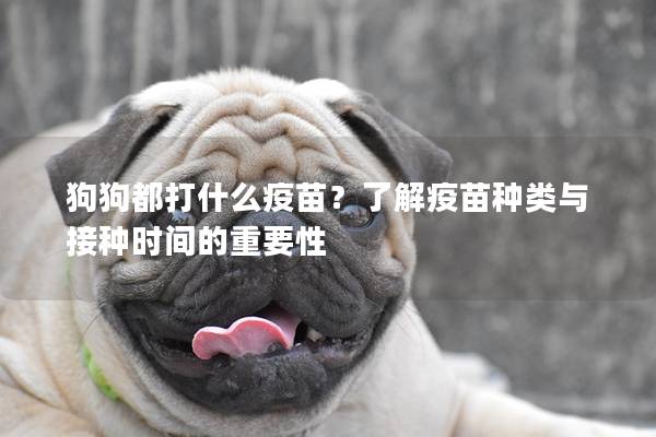 狗狗都打什么疫苗？了解疫苗種類與接種時(shí)間的重要性
