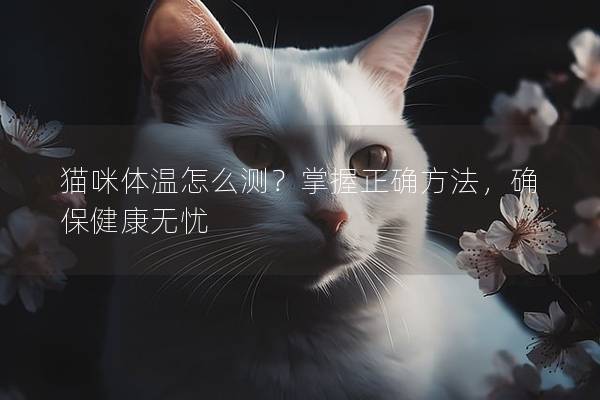 貓咪體溫怎么測？掌握正確方法，確保健康無憂