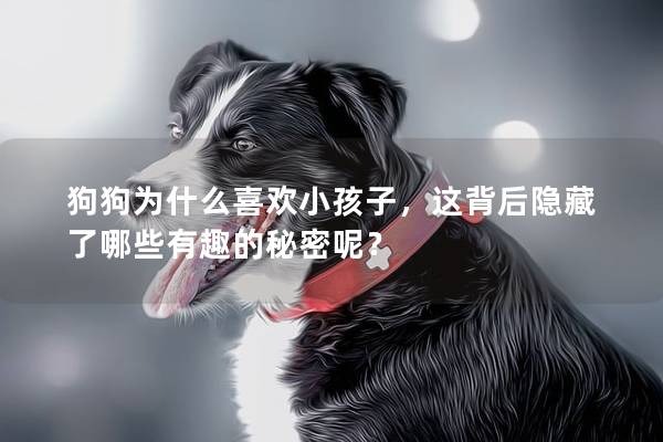 狗狗為什么喜歡小孩子，這背后隱藏了哪些有趣的秘密呢？