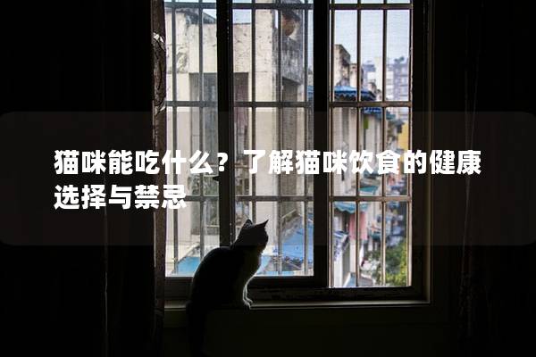 貓咪能吃什么？了解貓咪飲食的健康選擇與禁忌